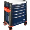 Servante 41 - 6 Tiroirs - Bleue - Plateau Inox Sam Outillage - 416Hb