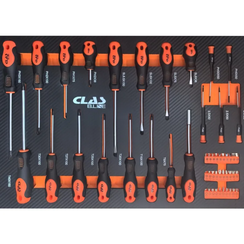 Servante 7 tiroirs + 274 outils CLAS - EG 1310BL