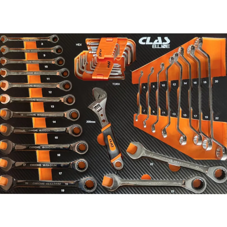 Servante 7 tiroirs + 274 outils CLAS - EG 1310BL