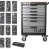 Servante 7 tiroirs + 214 outils CLAS EG 7245