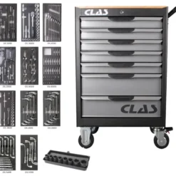Servante 7 tiroirs + 214 outils CLAS EG 7245
