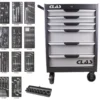Servante 6 tiroirs + 214 outils CLAS EG 6245