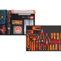 Servante 41 - 5 Tiroirs - 38 Outils - Isoles 1000 V Sam Outillage - Cpp-38Hyb