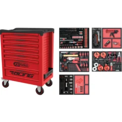 Servante 7 tiroirs RACING + composition pare brise + modules - 232 pièces - KS TOOLS 855.7232
