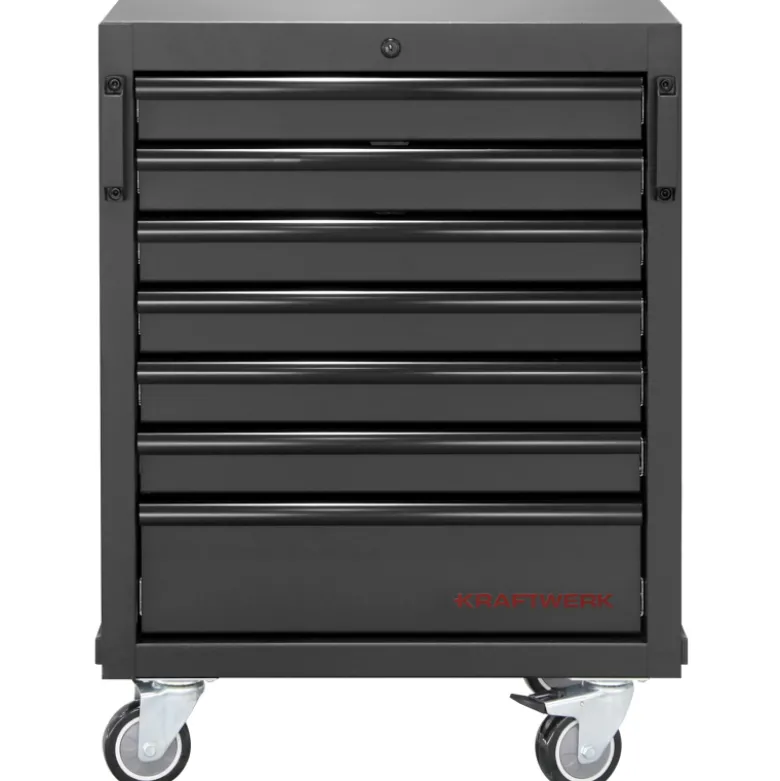 Servante 7 Tiroirs à Roulettes MOBILIO BLK Kraftwerk - 3964-15-BLK
