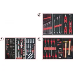 Servante 9 Tiroirs ULTIMATE + Composition 173 outils KS TOOLS