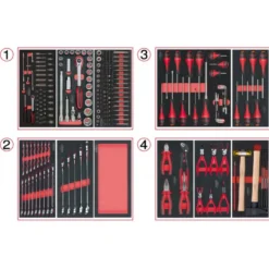 Servante 9 Tiroirs ULTIMATE + Composition 241 outils KS TOOLS