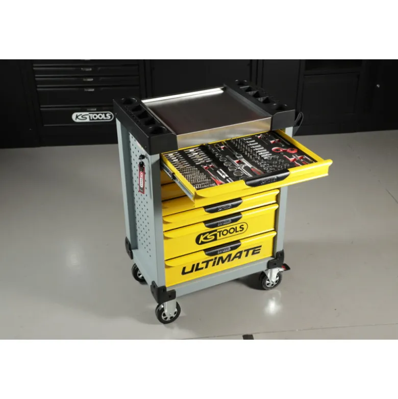Servante 7 Tiroirs ULTIMATE Jaune et Grise KS TOOLS 814.0007