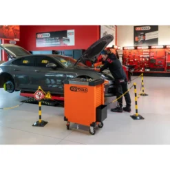 Servante Ultimate 7 tiroirs orange équipée de 45 outils isolés KS Tools - 819.7045