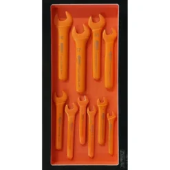 Servante Ultimate 7 tiroirs orange équipée de 45 outils isolés KS Tools - 819.7045