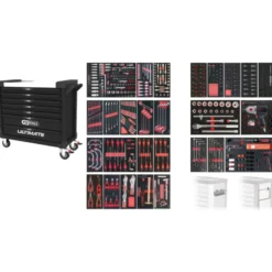 Servante XL 7 tiroirs équipée de 501 outils KS TOOLS 825.7501