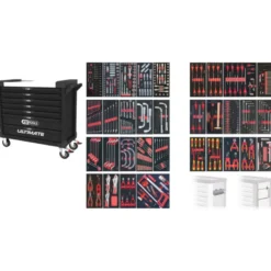 Servante XL 7 tiroirs équipée de 562 outils KS TOOLS 825.7562