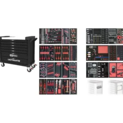 Servante XL 7 tiroirs équipée de 677 outils KS TOOLS 825.7677