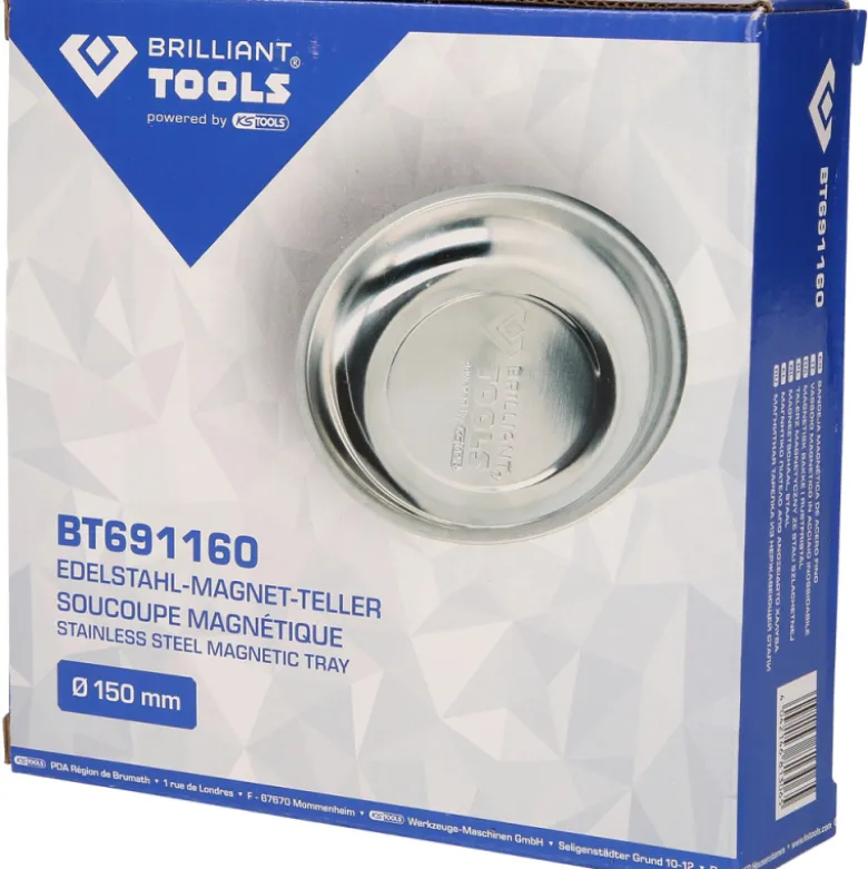 Soucoupe magnétique en inox 150mm BRILLIANT TOOLS - BT691160