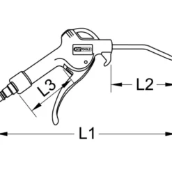 Soufflette avec buse 330 mm - 1/4'' - 6,35 mm KS TOOLS 515.1903