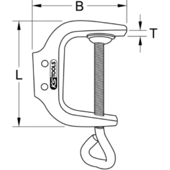 Support de pince à étaux, KS Tools - 115.2072