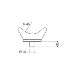 Support En V Pour Cric Hydro-Pneumatique At27Xx Poids-Lourds Cattini - Yak A00875