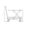 Table Élévatrice Manuelle 1000Kgs Simple Ciseaux King Tony - 9TYC11100AB