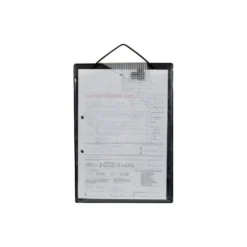 Tablettes de fiche de travaux A4 avec sacoche pour clés noir KS TOOLS 500.8096