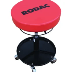 Tabouret D'Atelier A Roulettes - Siege Rouge - Cap. 90 Kg SAM Outillage - TL3010N