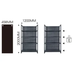 Étagère De Rangement À 4 Niveaux 1200Mm King Tony - 87D1120LAK