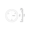 Tampon caoutchouc rond ø147x26mm CLAS EG 1144