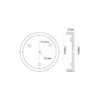 Tampon caoutchouc rond ø140x27mm CLAS EG 1145
