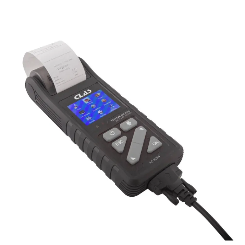 Testeur batteries vehicules 6/12/24v avec imprimante CLAS AC 5254