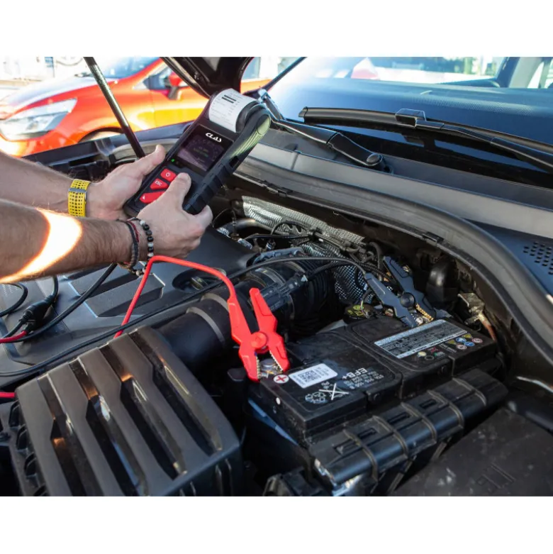 Testeur batteries vehicules 6/12/24v avec imprimante CLAS AC 5254