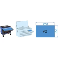 Thermoformé 1/4" En Pouce Et Mm 48 Pièces Pour Coffre King Tony - 92548CR