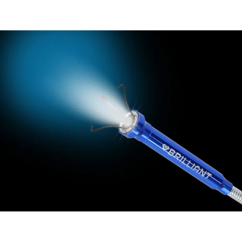 Tige semi-rigide à griffes et LED L620mm BRILLIANT TOOLS - BT115907