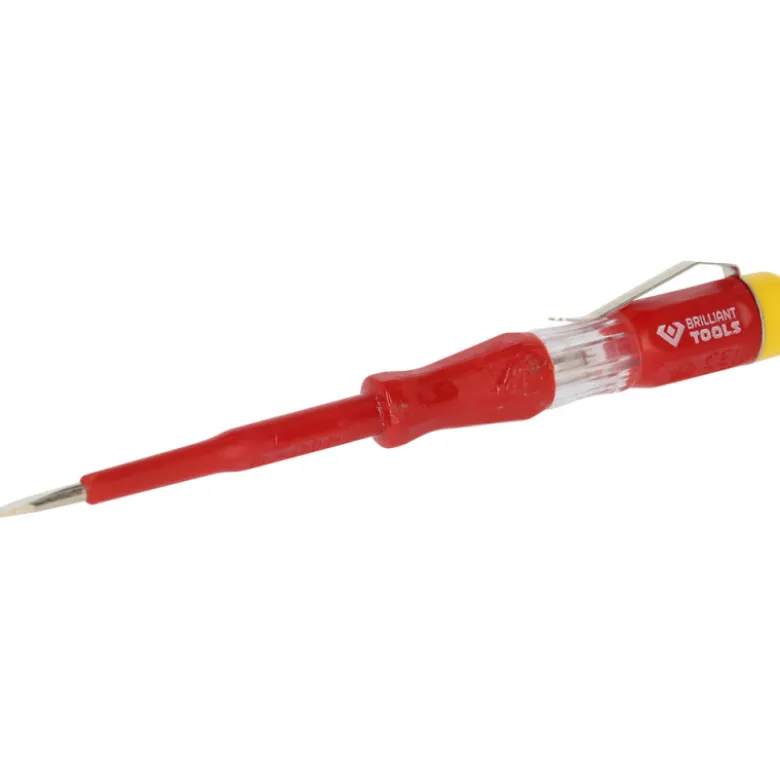 Tournevis testeur 100-500V Fente 30mm L.140mm BRILLIANT TOOLS - BT120900