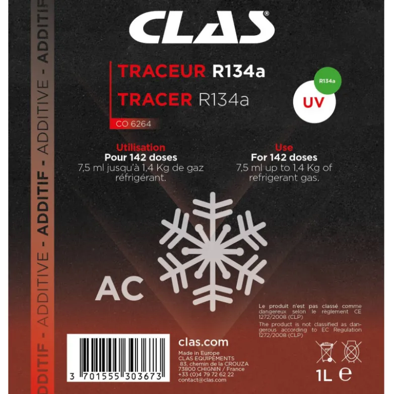 Traceur r134a 1l CLAS CO 6264
