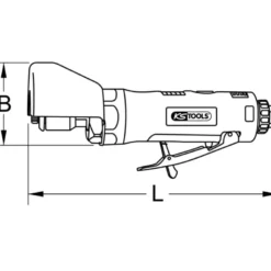 Tronçonneuse pneumatique 370W KS TOOLS 515.5440