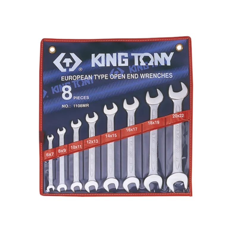 Trousse De 8 Clés Fourches King Tony - 1108MR