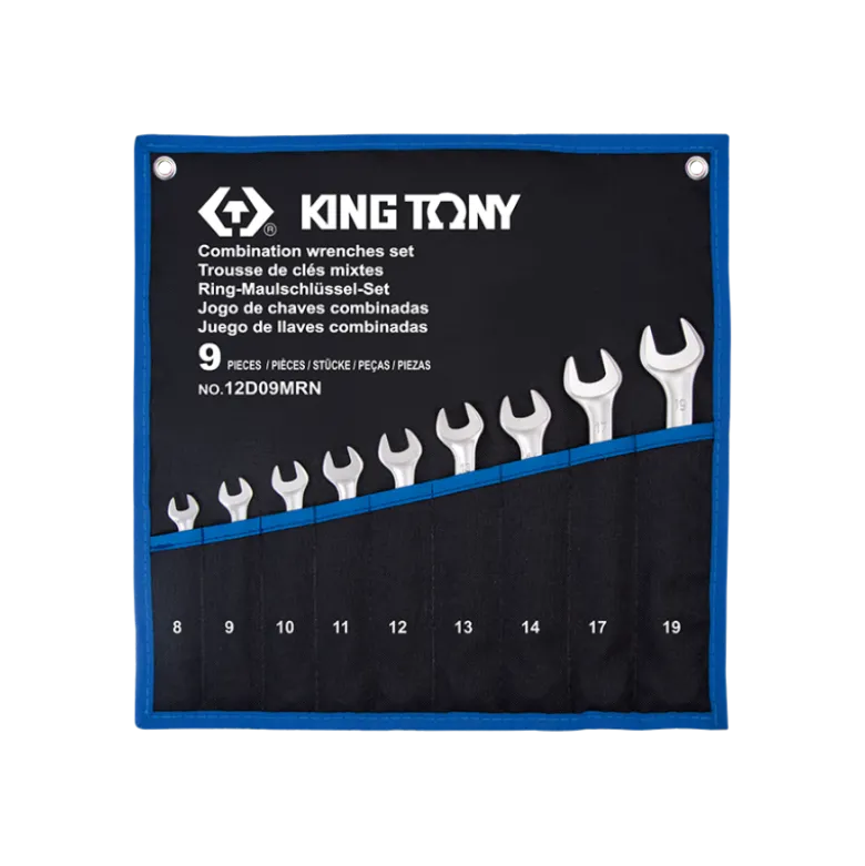 Trousse De 9 Clés Mixtes Légères 8:14-17-19Mm King Tony - 12D09MRN