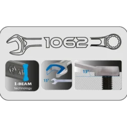 Trousse De 10 Clés Mixtes Légères 8-10-12-13-14-17-19-21-22-24Mm King Tony - 12D10MRN