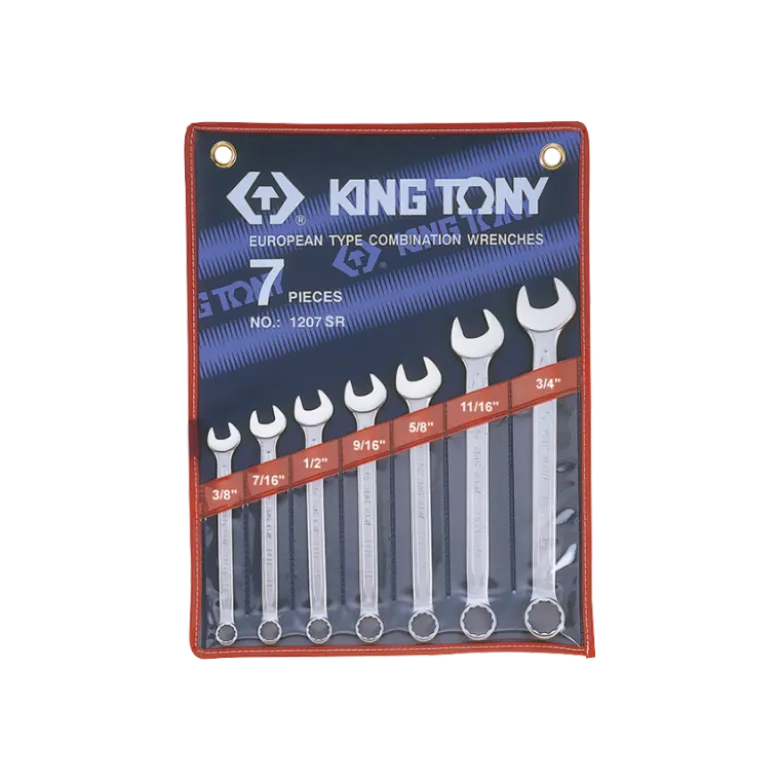 Trousse De 7 Clés Mixtes Pouces 3/8 À 3/4" King Tony - 1207SR
