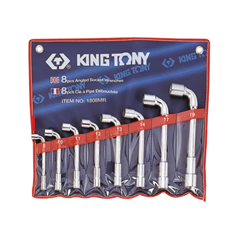 Trousse De 8 Clés À Pipe 8-10-11-12-13-14-17-19Mm King Tony - 1808MR