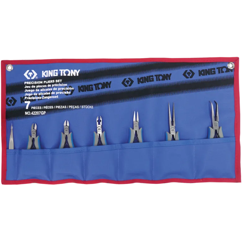 Trousse De 7 Pinces De Précision King Tony - 42207GP