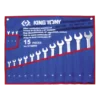 Trousse Tissus De Clés Mixte À 75° 15 Pièces King Tony - 1275MRN
