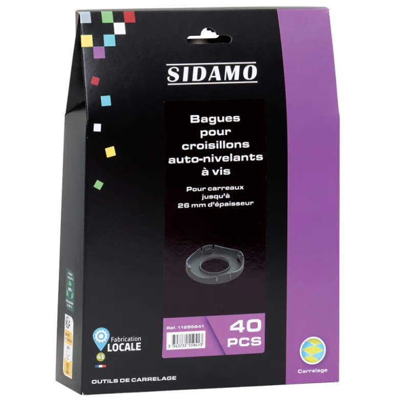 Étui de 40 Bagues Anti-friction pour Système Auto-Nivelant à Vis - SIDAMO 11255941