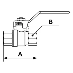 Vanne laiton cylindrique femelle/femelle Prevost