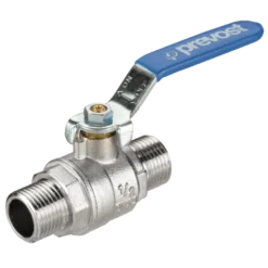 Vanne laiton cylindrique mâle/mâle PN 40 Prevost