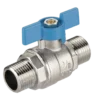 Vanne papillon cylindrique mâle/mâle PN 40 Prevost