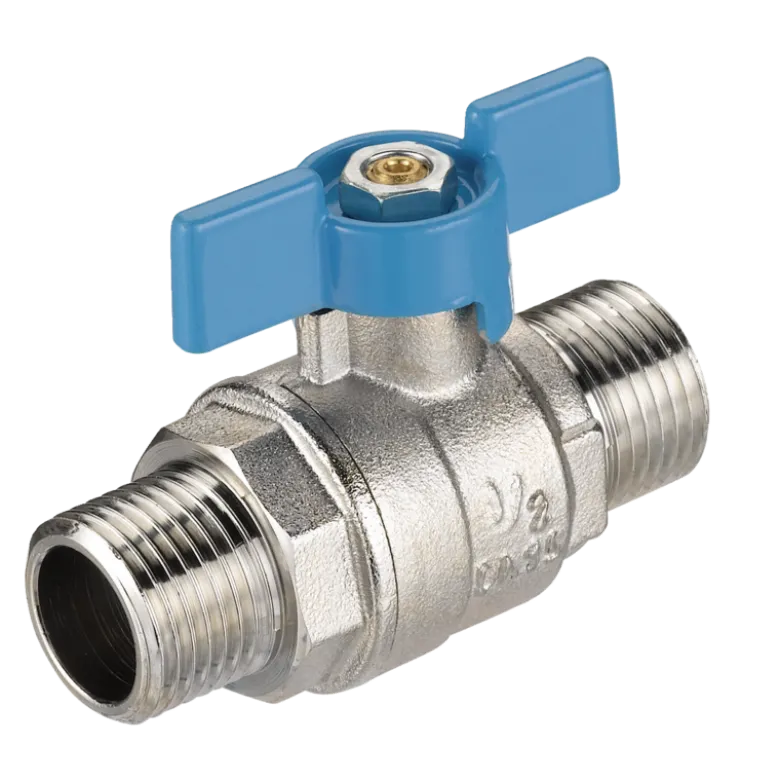 Vanne papillon cylindrique mâle/mâle PN 40 Prevost
