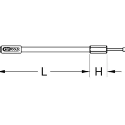 Vis de force hydraulique 410 mm Ø 36 mm KS TOOLS 615.0003