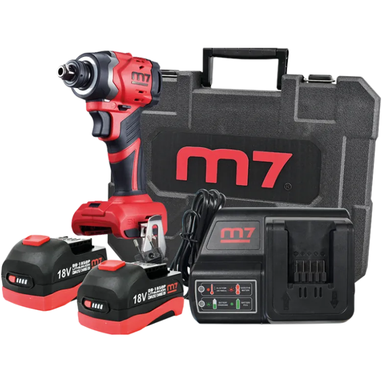 Visseuse À Percussions 18V + Chargeur + 2 Batteries 5Ah M7 - DS203A